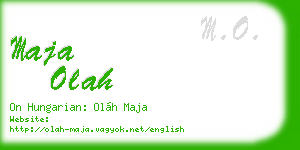 maja olah business card